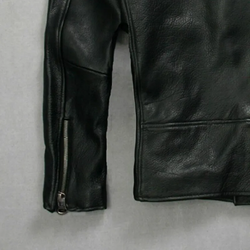 Высокое качество модные мужские панк ремень из натуральной кожи жилет Slim Fit мото для верховой езды байкерская куртка пальто на молнии итальянский дизайнер
