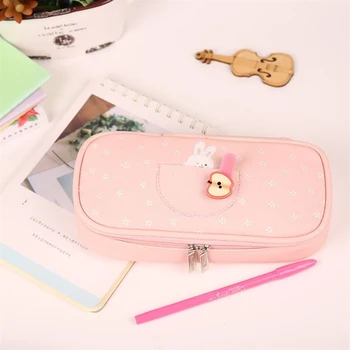 

Multi Function Large Capacity Pencil Bag Student Personality Creative Small Fresh Pencil Bag Learning Office Supplies