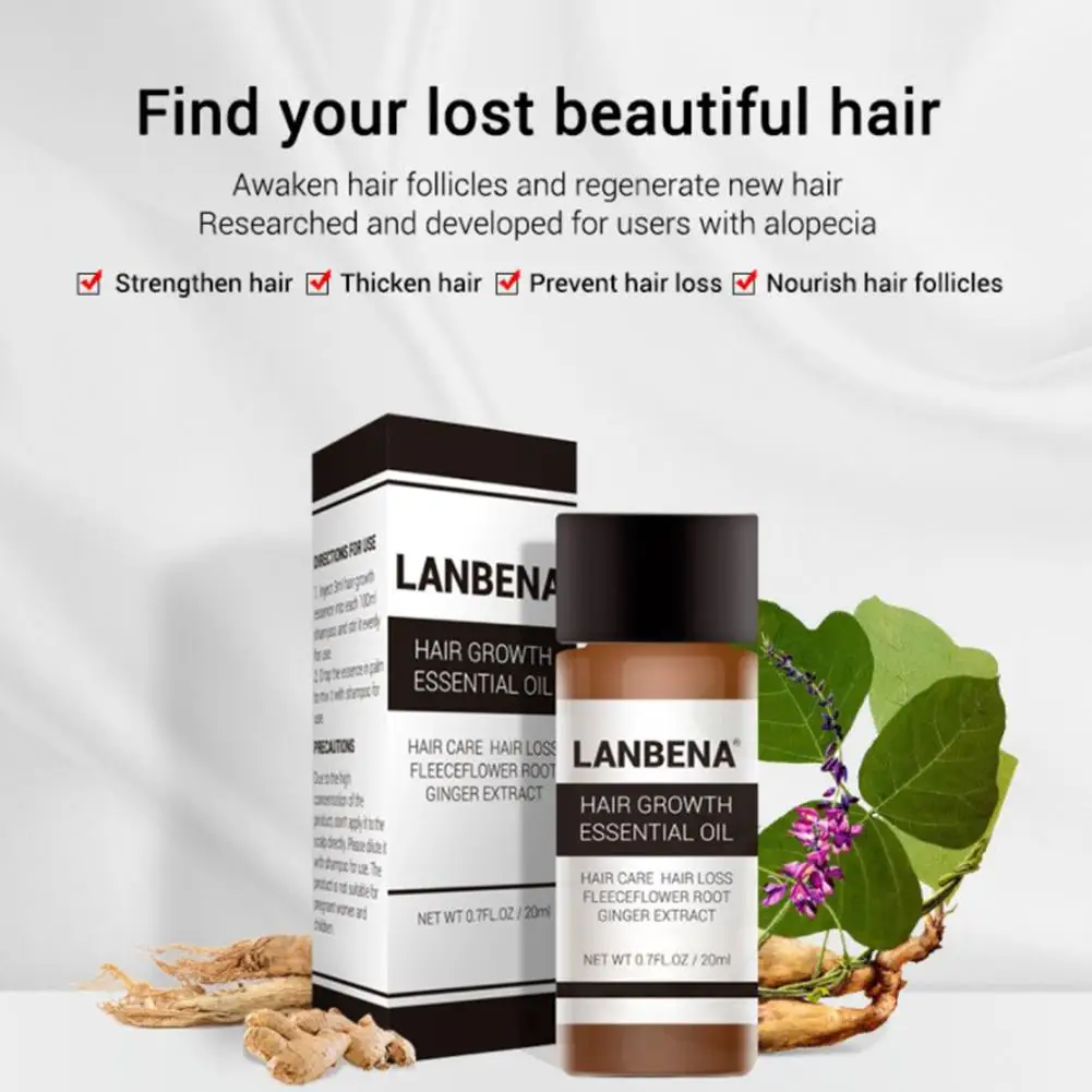 

20ml Hair Growth Essential Oil Hair Care Repair Treatment Dense Regrowth Serum