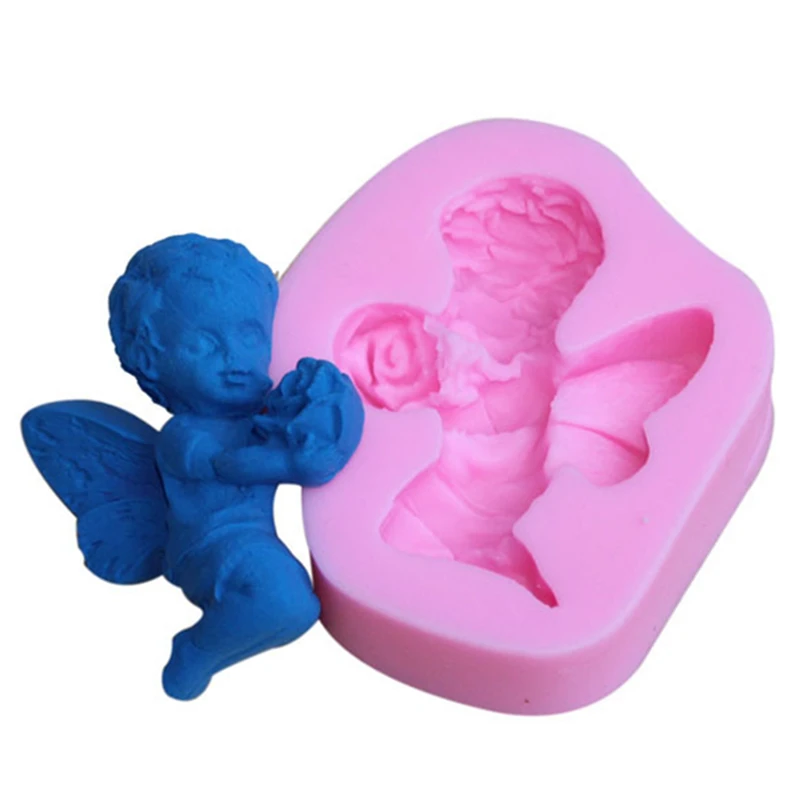 Angle With Flower Shape Silicone Cake Decoration Tool Chocolate Baking Candy Mold Sugar Craft Pastry E661 | Дом и сад