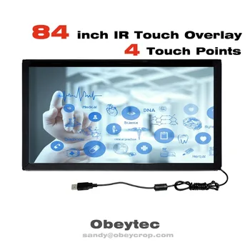 

obeycrop 84" Multi IR Touch Frame, 4 Touches , USB port, Plug and Play, Frame Width only 18.5 mm, available size 10.4- 100 "