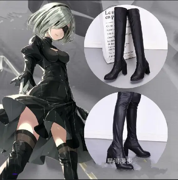 Женский костюм для ролевых игр jorha 2B нарядное платье на Хэллоуин девочек|Костюмы