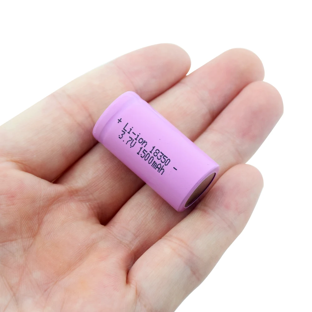 Горячая Распродажа 1/2/4 шт 3,7 V 1500 мА/ч, литий-ионный аккумулятор 18350 перезаряжаемый литий-ионный аккумулятор батареи большого потока энергии для VAPE игрушка фонарь