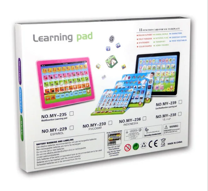 Английский для детей tablet pc машинного обучения Детская открытка игрушка сенсорный детский планште для чтения smart раннее образование история для детей gif