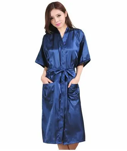 Women Silk Satin Long Wedding Bride Bridesmaid Robe Kimono Robe Feminino Bath Large Size XXXL Peignoir Femme Sexy Bathrobe women sleepwear bride robes silk robe
