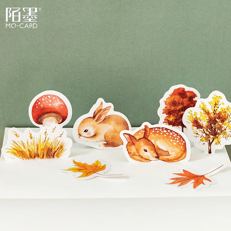 45 шт./компл. kawaii блокнот для записей creativa с милым рисунком белки дневник наклейки