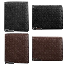 Cool Bell Men’s Short Faux Leather Tartan Pattern Zipper Wallet Card Money Clutch Billfold BVZI