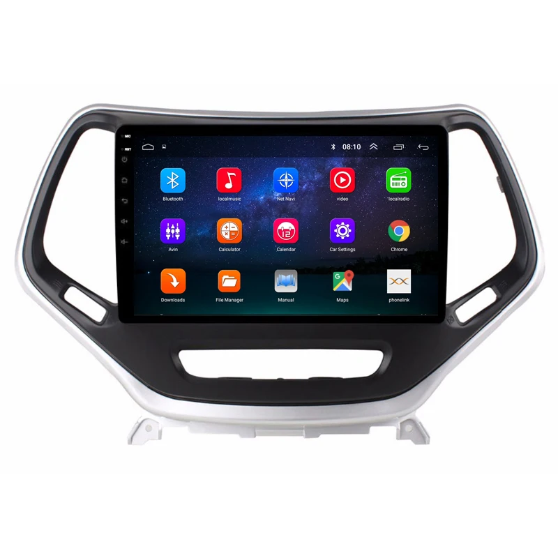 Perfect 9" 2.5D IPS Android 8.1 Car DVD Multimedia Player GPS for Jeep Cherokee 2014 2015 2016 2017 audio car radio stereo navigation 1