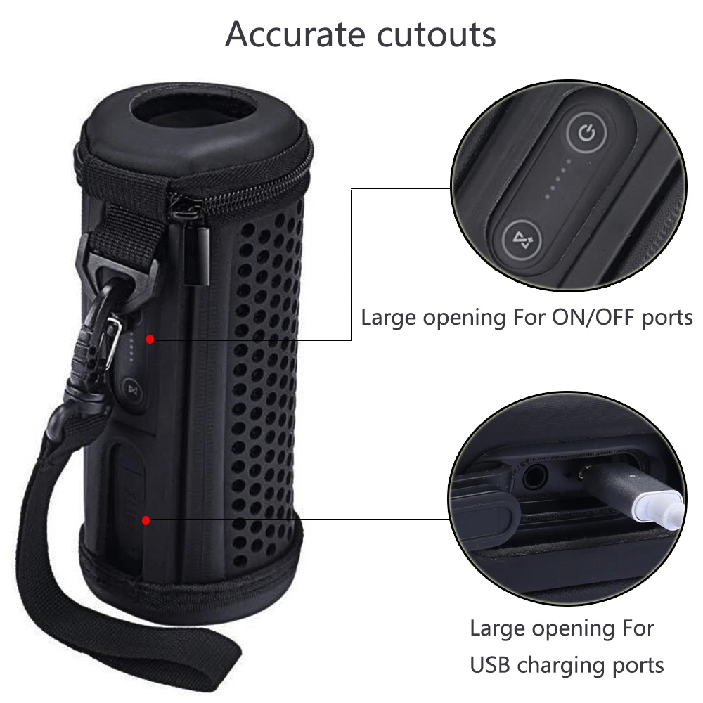 

Newest PU Carrying Sleeve Case Travel Pouch Bag Protective Cover for JBL Flip 4 Flip4 Waterproof Portable Bluetooth Speaker