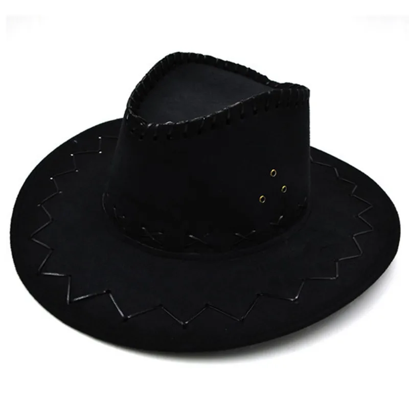 Полосатые ковбойские шляпы замшевые винтажные мужские западные с широкими полями ковбойские джазовые кепки