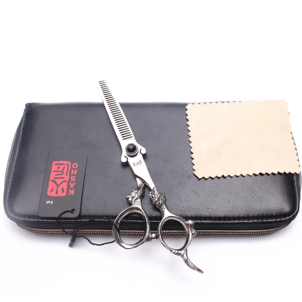 

6" 17.5cm KASHO 440C Silver Screw Hairdresser's Scissors Cutting Shears Thinning Scissors Haircut Set Salon Hair Scissors H9007