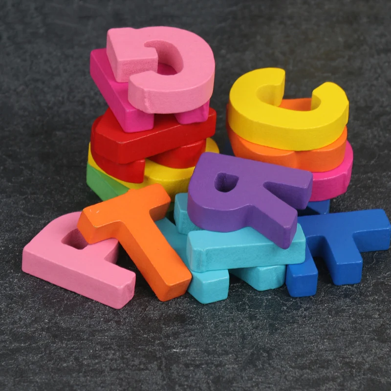 Деревянные игрушки алфавитные цифровые Пазлы образовательные детские игрушки табличка с надписью Монтессори Обучающие деревянные игрушки для детей