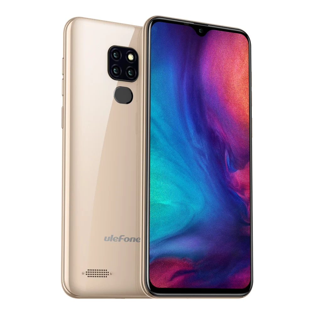 Ulefone Note 7P Mobile Phone Android 9.0 Cellphone 6.1" MT6761VW Quad Core 3GB+32GB Face ID 3500mAh Smartphone 3 Rear Cameras