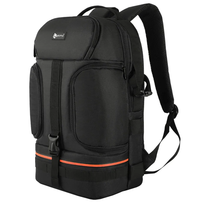 Photo Video Waterproof Shoulders Backpack w/ Night Refelctor Line Tripod Case fit 15.6inch Laptop for Canon Nikon Sony Camera Photo Video Waterproof Shoulders Backpack w/ Night Refelctor Line Tripod Case fit 15.6inch Laptop for Canon Nikon Sony Camera