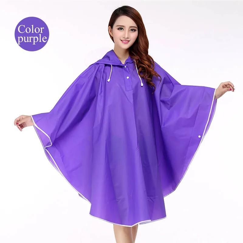 Yuding Bicycle Rain Poncho EVA Cycling Rain Cape Woman Ladies Rain