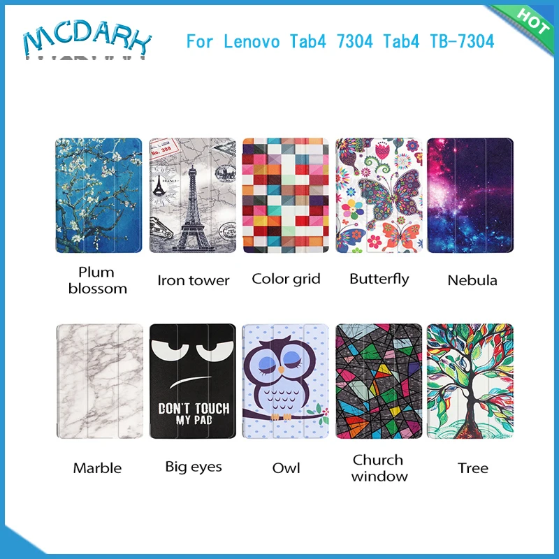 Mcdark для lenovo Tab4 Tab 4 7 TB-7304 TB-7304F TB-7304I TB-7 7,0 дюймов чехол для планшета кронштейн подставка анти-шок кожаный чехол