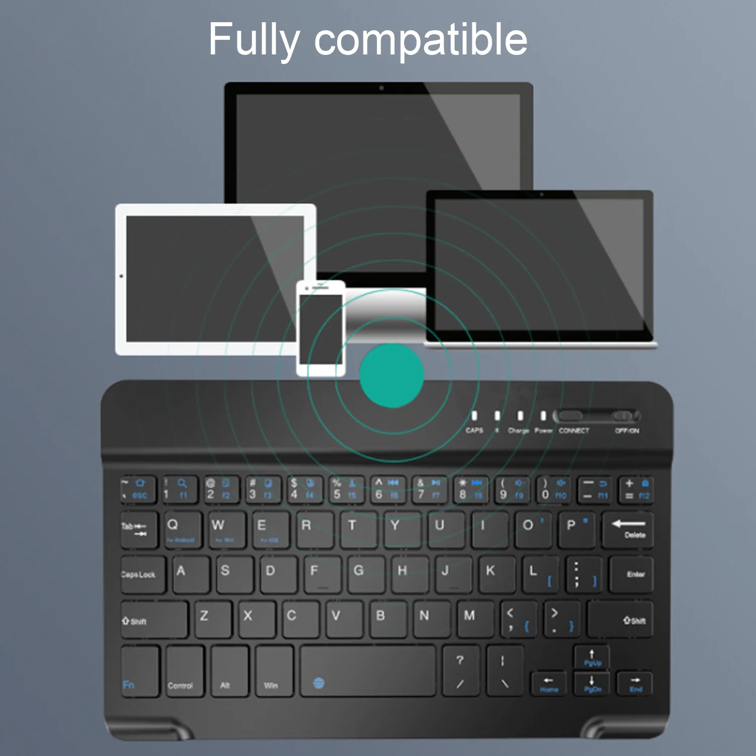 Vococal ультратонкая портативная беспроводная клавиатура с Bluetooth для iPad Android iOS Windows