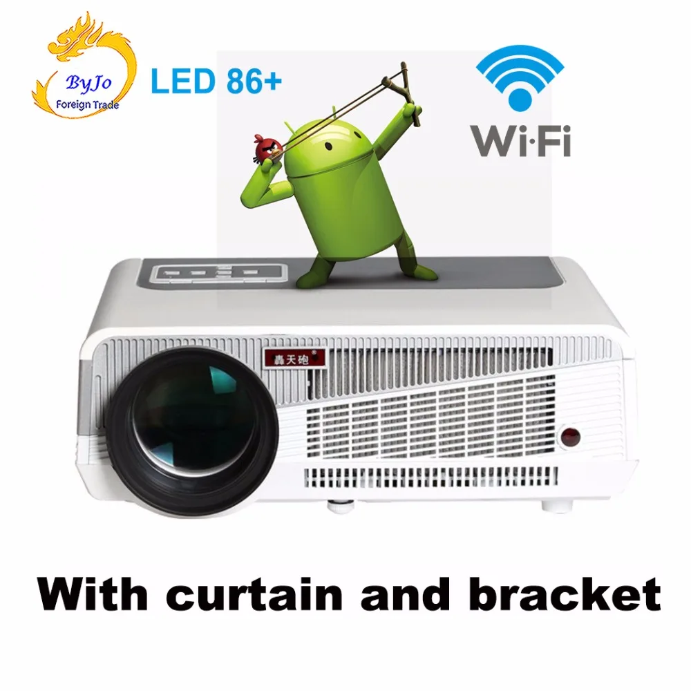 Poner Saund LED86+ wifi Android 6.0 HD LED 3D Smart LED 5500 lumens Projector 1080p HDMI Video Home theater system Vs Led96 M5