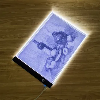 

A4 LED Light Box Tracer Digital Tablet Graphic Tablet Writing Painting Drawing Ultra-thin Tracing Copy Pad Board Artcraft Sketch
