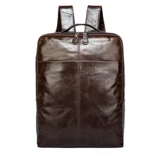 9081 wholesale leather man bag male layer cowhide backpack male computer man Leather Backpack
