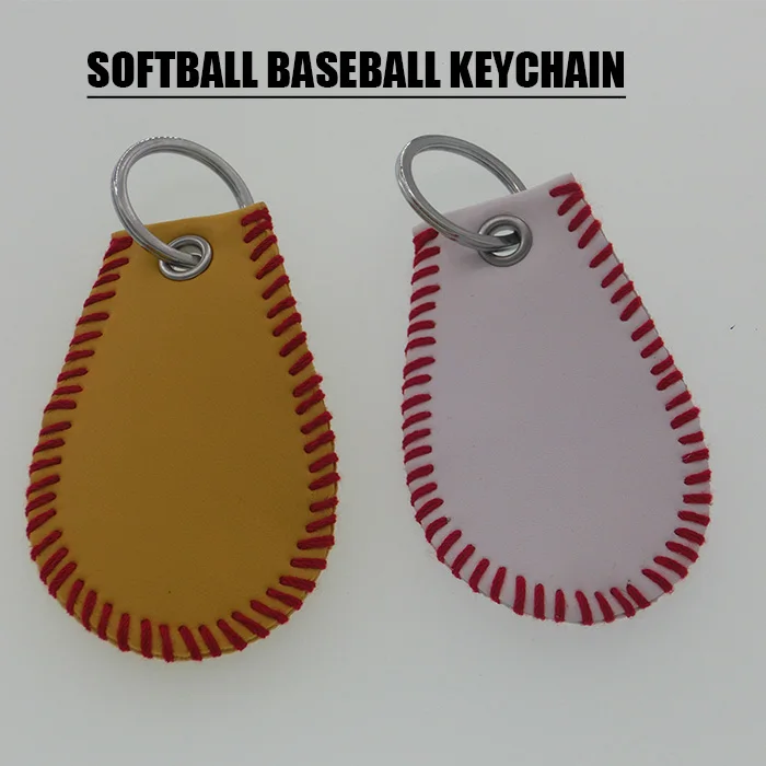 

Softball Baseball Key chain, Softball Skin Baseball Skin Key Fob Bag Tags