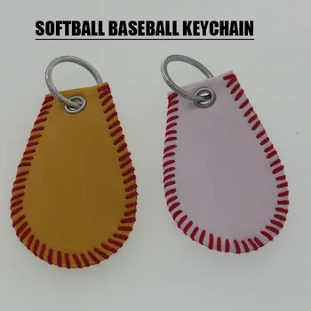 

Softball Baseball Key chain, Softball Skin Baseball Skin Key Fob Bag Tags