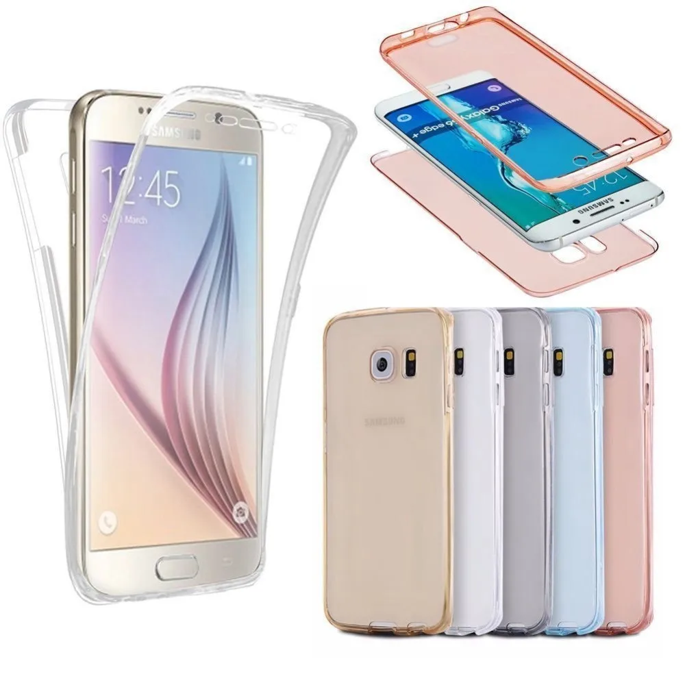 

For Samsung Galaxy Phone Case Soft TPU Full body Protection Cas Cover For sumsang Crystal Clear Touch fundas Case
