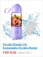 450 мл портативный Электрический блендер, соковыжималка, чашка, миксер для фруктов, машина для смузи, бутылка для блендера, стеклянная бутылка для воды