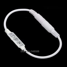 DC12V 24 V 6A 3Key одноканальный Мини Тонкий встроенный диммер контроллер с мужским и гнездовой разъем постоянного тока для одного Цвет Светодиодные ленты