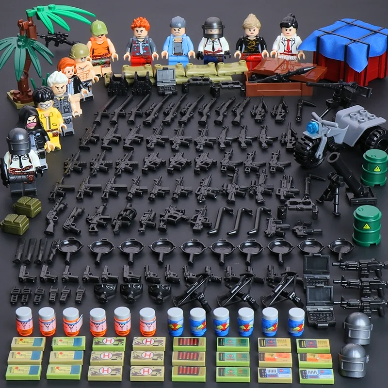 

Compatible Legoigs Army Soldiers Military Films & Mini Movies Scene Series Action Model Building Block Brick Figure Set for Kids