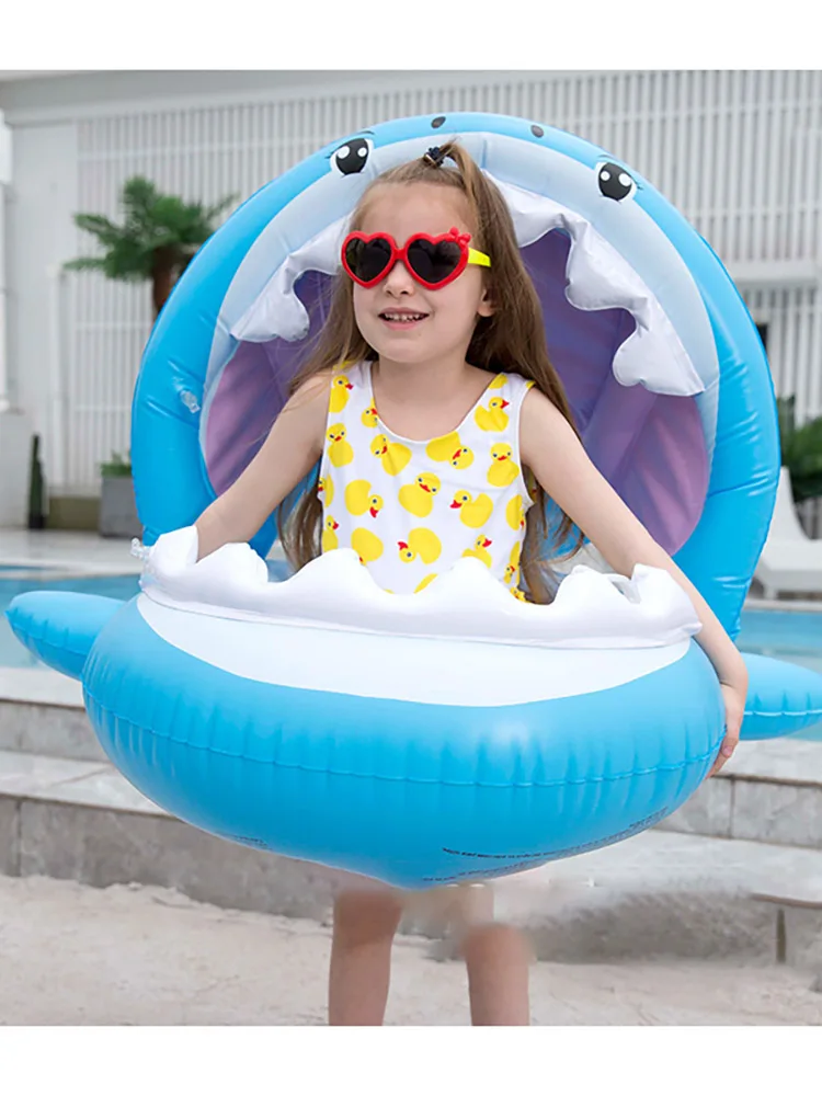 Летняя Детская акула надувной плавательный круг детский надувной плавательный бассейн аксессуары для бассейна игрушки Вечерние