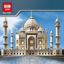 2016 New LEPIN 17001 5952Pcs Creator The taj mahal Model Building Kit Minifigure Blocks Brick Compatible Children Toy Gift 10189