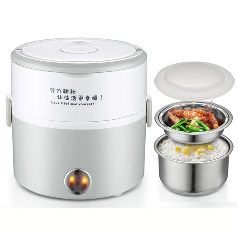 

DMWD 1.2L Mini Electric Cooker Food Heater Heat Preservation Portable Lunch Box Rice Cooker Simple Steaming/Boiling/Stewing 220V