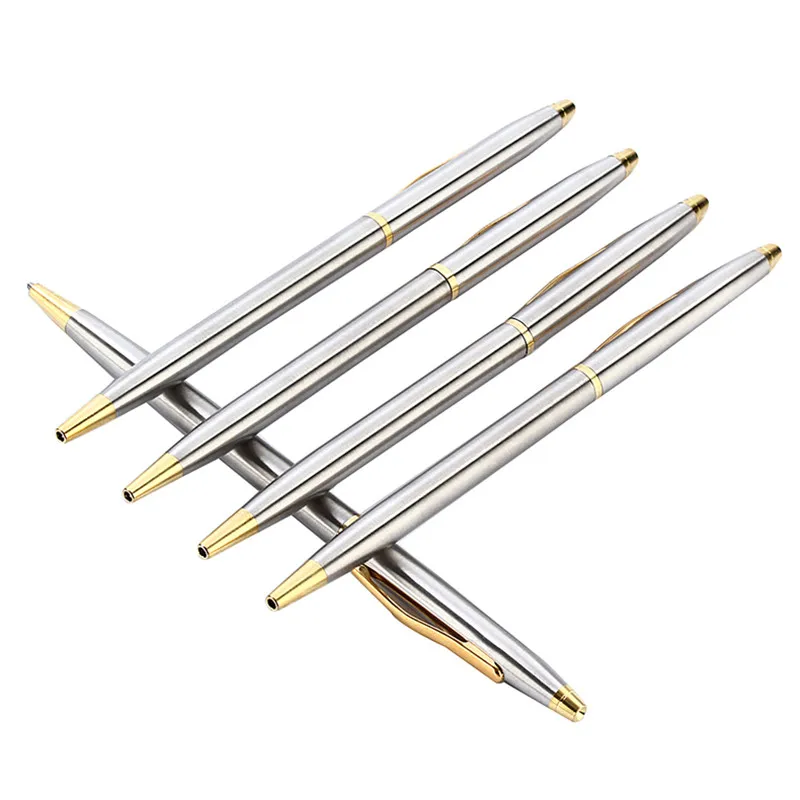 Stainless Steel Ballpoint Pens Stainless Steel Stationery Metal