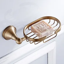 AUSWIND античная латунь Матовый бронзовый круглый База мыло держатель из меди для мыла аксессуары для ванной комнаты, корзина GF12
