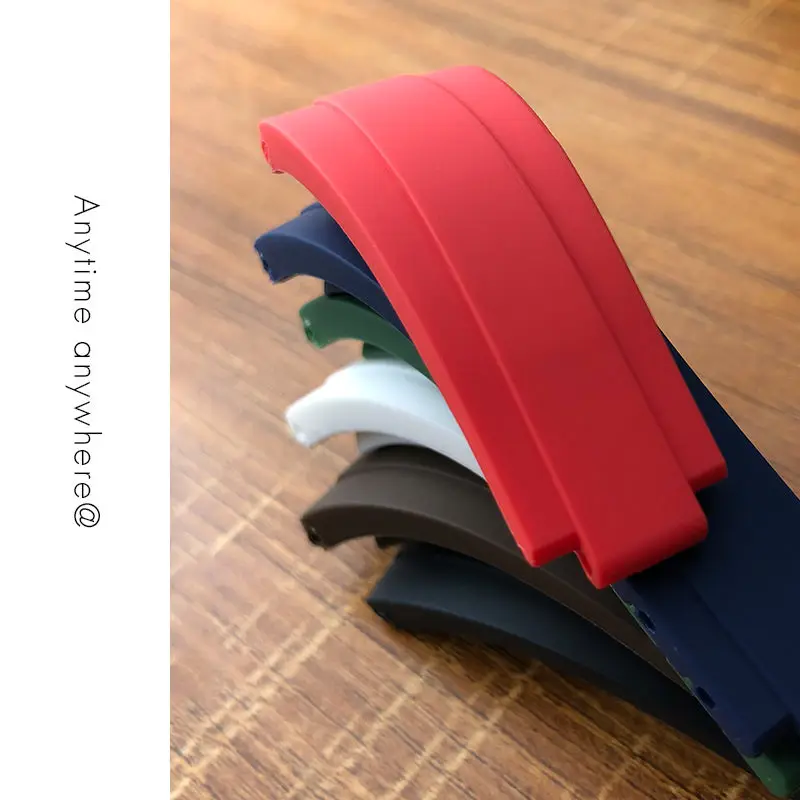 20mm 21mm Nature Silicone Rubber Watchband High Quality Watch Strap Special for Role Submariner Daytona GMT OYSTERFLEX Watch