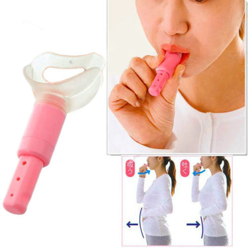 1pcs Portable Abdominal Breathing Exerciser Trainer Respiration Device Props Slim Waist Face Lose Weight Increase Lung Capacity