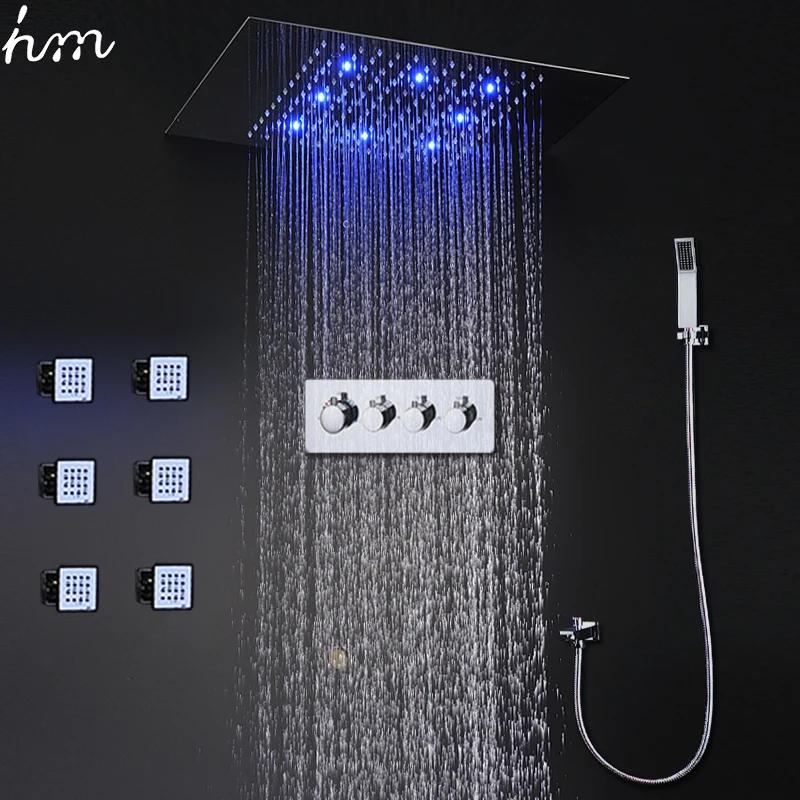 Badkamer Accessoires Moderne Douchekraan Plafond LED Grote Regendouche