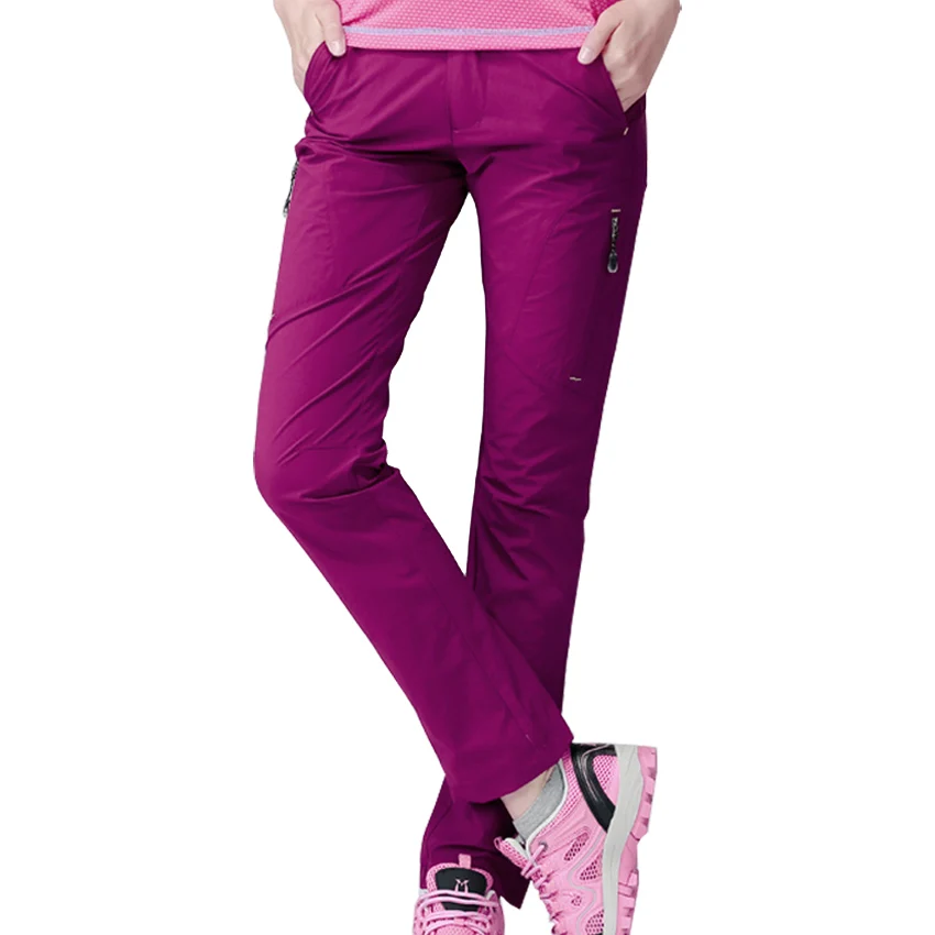 Mountainskin verano mujeres al aire libre de secado rápido respirable impermeable pantalones trekking camping senderismo pantalones de pesca MB122