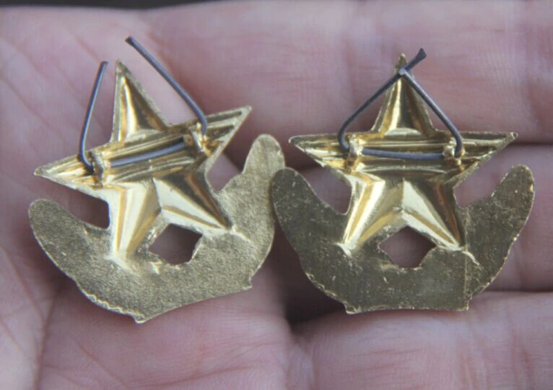 Военные медали с отворотом в виде красных звезд российский знак эмблемой|medals