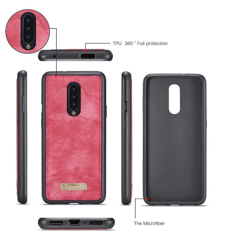 Чехол Me кошелек чехол для телефона OnePlus 7 1+ 7 роскошный 2 в 1 многофункциональный съемный кожаный чехол One Plus 7 Pro откидной Чехол