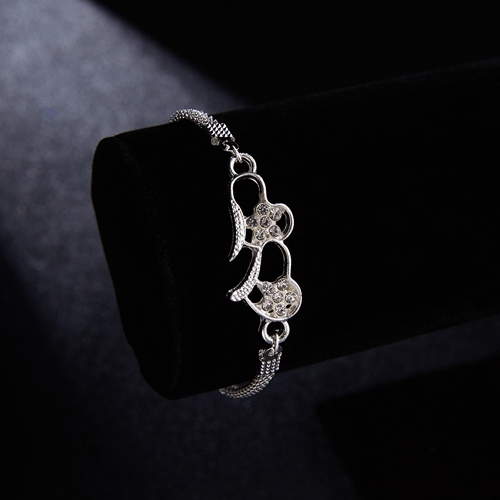 Lucky Blue Crystal Eye Bracelets Handmade Evil Eyes Chain Adjustable Bracelet Lucky Jewelry Birthday Gift