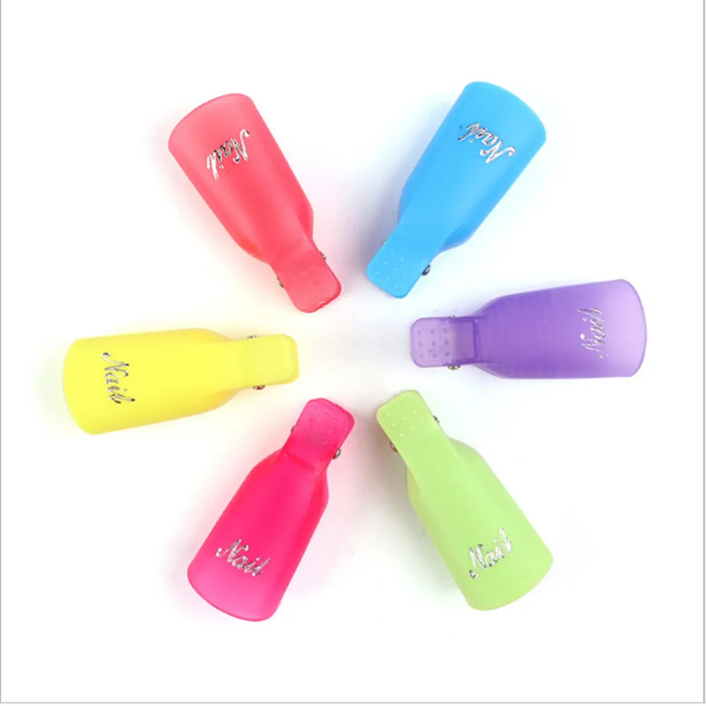 Free shipment 10pcs Nail Soak off Cap Clips Nail Art Soaker Caps Clip