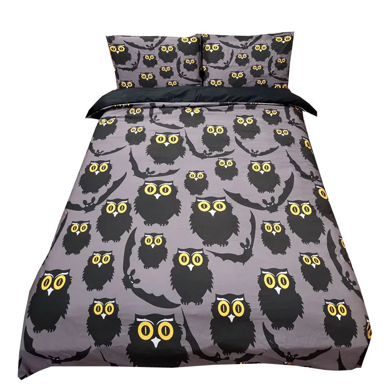 Customized Owl 3d Bedding Sets Single Double Queen King Duvet