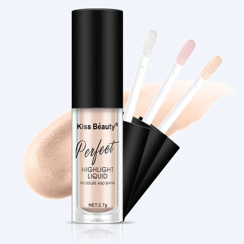 Kiss Beauty мерцающий высокий светильник осветитель для макияжа серебристый золотой