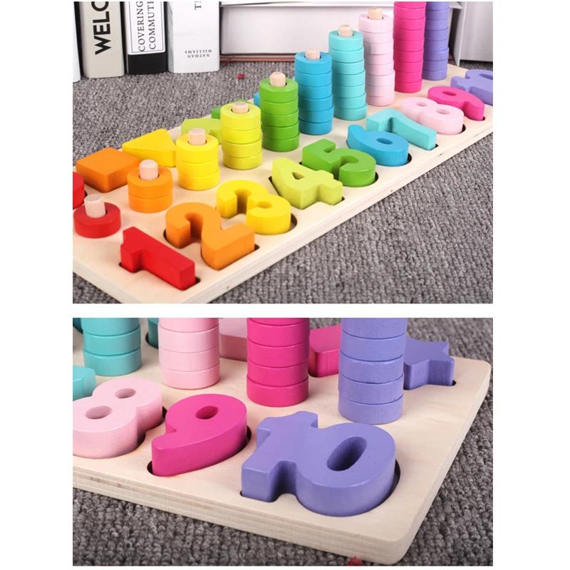 Montessori Toys Children Early Educational Learning Wooden Toy Geometric Cognition Preschool Teaching Aids Montessori Toys Children Early Educational Learning Wooden Toy Geometric Cognition Preschool Teaching Aids