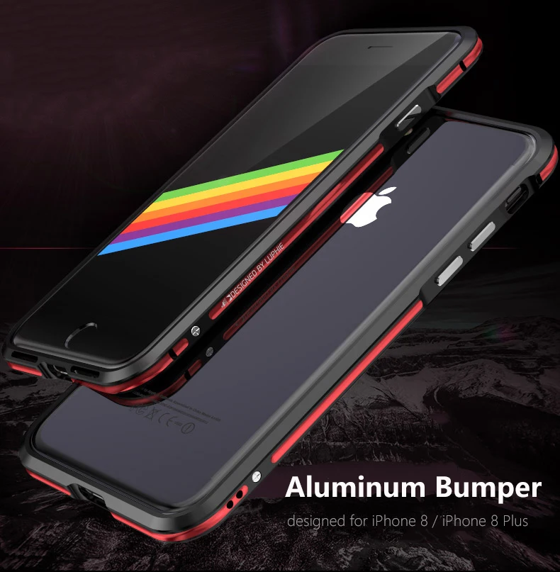 LUPHIE для Apple iPhone 8 чехол Роскошный Жесткий металлический алюминиевый тонкий защитный чехол-бампер для телефона iPhone 8 Plus чехол Hoesje