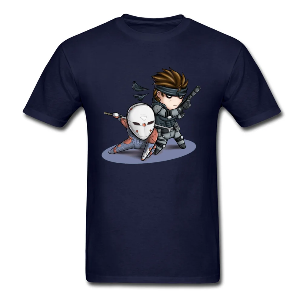 MGS1 Fox and Snake 23408 Coupons Men Top T-shirts Round Collar Short Sleeve 100% Cotton Tops Shirts Normal Tops Tees MGS1 Fox and Snake 23408 navy