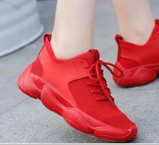 

2018 autumn new Korean casual thick-soled old shoes