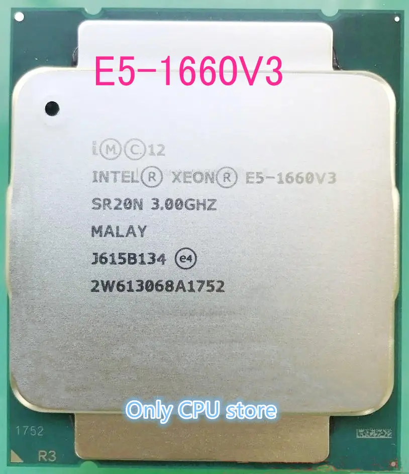 E5-1660V3 Original Intel Xeon OEM Version E5-1660 V3 3.0GHZ 8-Core 20MB SmartCache 140W E5 1660 V3 DDR4 1866MHz FCLGA2011-3 TPD top cpu